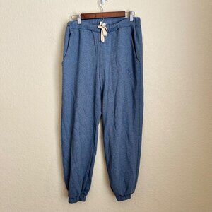 Ted Baker Mens Logo Blue Jogger Pants Size 28 Slim Fit Cotton Blend Elastic